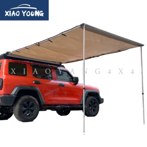 Acampar al aire libre 4x4 todoterreno plegable impermeable Universal tienda lateral <span class=keywords><strong>toldo</strong></span> lateral para camioneta coche SUV - Product Image 4
