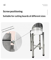 Support de planche à découper en acier inoxydable épaissi et poli, qualité commerciale, capacité de charge de 100 kg, pour cuisine et hôtel