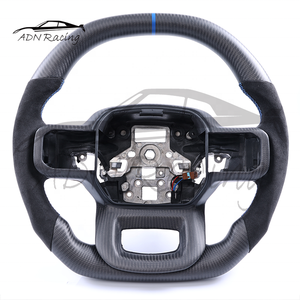Accessoires en fibre de carbone sèche personnalisés pour volant de voiture <span class=keywords><strong>Ford</strong></span> <span class=keywords><strong>Raptor</strong></span> F150 <span class=keywords><strong>F</strong></span>-150, modèles 2019 2020 <span class=keywords><strong>2021</strong></span> 2022 2023 2024 2025 2026 - Product Image 1