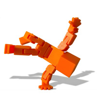 Figur Set Karakter TV Model Blok Robot 3D-printed Kreatif Bestseller Lintas Negara, Dapat Digerakkan, Pereda Stres
