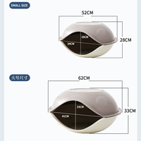 Niche en plastique pour chat, semi-fermé, polyvalent, quatre saisons, nid d'œuf à double usage, maison pour animaux domestiques