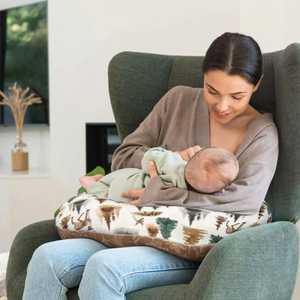 Almohada de Lactancia Ultrasuave para Bebés, Almohada de Posicionamiento con Funda Extraíble para Mayor Soporte - Product Image 1