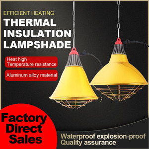 <span class=keywords><strong>Abat</strong></span>-<span class=keywords><strong>jour</strong></span> réflecteur de lampe thermique en aluminium durable, support de lampe de couveuse pour poulailler, canard, réchauffement d'animaux domestiques - Product Image 3