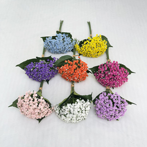 Mazzo di Rose <span class=keywords><strong>e</strong></span> Gypsophila in Plastica di Alta Qualità, Fiori Artificiali Realistici Fatti a Mano per Laurea <span class=keywords><strong>e</strong></span> Capodanno Cinese - Product Image 2