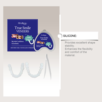 Prothèses dentaires blanchissantes personnalisées à couverture complète, marque privée, ajustement confortable, flexibles, naturelles, pour hommes et femmes, sourire parfait