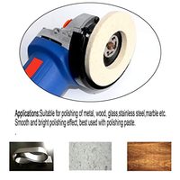 PMS 100mm 100% laine feutre disque fabricant roue de polissage abrasif roue de polissage laine Flet roue