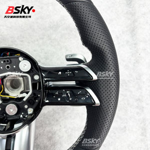 Volant en cuir cousu à la main sur mesure, adapté aux Mercedes Benz <span class=keywords><strong>W204</strong></span> W205 <span class=keywords><strong>AMG</strong></span> W212 W213 W447 W463 GLC GLA - Product Image 5