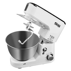 Batteur sur socle professionnel Dsp 5L, tête inclinable, électrique, avec fouet et crochet pétrisseur pour la pâtisserie et le mélange - Product Image 2