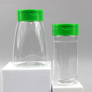 Botellas Vacías de Plástico PET para Condimentos, Salero y Pimentero con Tapa Abatible - Product Image 1