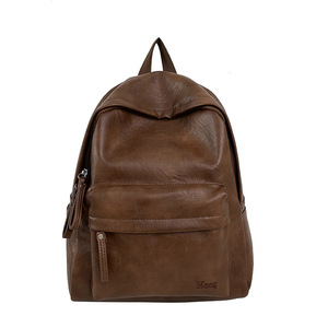 PU Leather New Retro Waterproof Student School <b>Backpack</b> High-capacity Waterproof <b>Backpack</b> for Female High College Students - Product Image 1