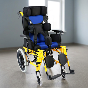 Fauteuil roulant manuel léger en alliage d'aluminium pour enfants atteints de paralysie cérébrale et personnes âgées victimes d'AVC, capacité 100 kg, le plus vendu - Product Image 3
