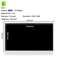 AUO LCD 21.5 "1920x1080 LVDS 30 pin Display LCD Full HD Super kontras tinggi 21.5 inci