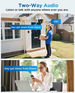 GWSECU Cctv <span class=keywords><strong>Ptz</strong></span> <span class=keywords><strong>Camera</strong></span> System 8 Channel PoE NVR Kit Pan Tilt Zoom Audio bidireccional Full Color <span class=keywords><strong>PTZ</strong></span> Rotación Cámaras de vigilancia - Product Image 4