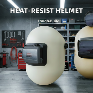 Casco da Saldatore Regolabile in Fibra <span class=keywords><strong>di</strong></span> Vetro con Lente Ribaltabile Bianca Resistente al Calore per Saldatura <span class=keywords><strong>di</strong></span> Tubazioni - Product Image 4