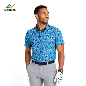 Polo de golf personnalisé à sublimation intégrale, sans coutures, respirant, à séchage rapide, avec col, pour hommes - Product Image 1
