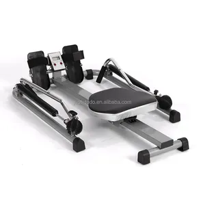 2024 Hydraulic Rowing Machine Gym Equipment Indoor Seated Row Machine Wheels for Training Total Body