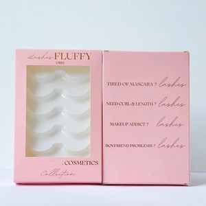 Caja de papel de pestañas de lujo personalizada Laminación mate brillante Impresión ordinaria Cajas de pestañas de tira completa dulce vacía - Product Image 3