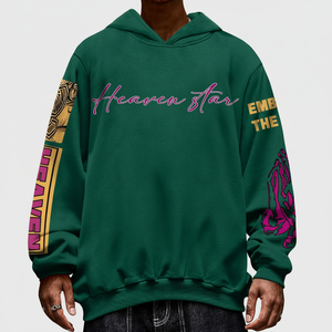 Pull lourd 500gsm personnalisé Sweats à capuche pour hommes Pull personnalisé de haute qualité en strass délavé à l'acide Streetwear Fabricants - Product Image 1