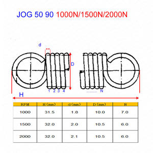 1000n 1500n 2000n מצמד קטן קפיץ 50 100 ציר zuma ציר neos vino mbk מגבר ניטרו ovetto atv באגי ללכת kart - Product Image 2