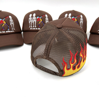 Gorra Trucker de Espuma de Poliéster de 5 Paneles con Logotipo Bordado Personalizado de Alta Calidad al por Mayor para Fabricantes