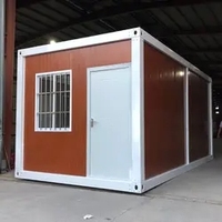 Conteneur pliable 20 pieds 40 pieds Bureau Logement Pliant Petites maisons préfabriquées Maison préfabriquée Maison en conteneur
