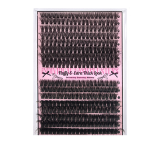 <span class=keywords><strong>Cils</strong></span> en bouquet individuels effet œil de chat, 60D 80D, <span class=keywords><strong>volume</strong></span> intense, segmentés, racine plate, courbure D - Product Image 6
