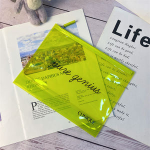 Transparent PVC Waterproof Cute Candy Color 8Inch Cosmetic <b>Bag</b> High End Durable <b>Makeup</b> <b>Bag</b> - Product Image 1