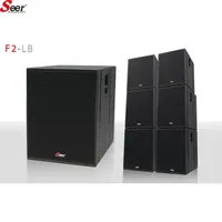 Speaker Line Array Profesional Aktif Seer F2-LA untuk Tur, Full-range 500W RMS/1000W Peak, Asal Guangdong, Bergaransi