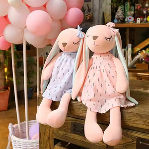 Coniglio simpatico e creativo peluche peluche peluche peluche morbido e con orecchie a Lop bambola di compleanno regali di compleanno per ragazze giocattoli per bambini - Product Image 3