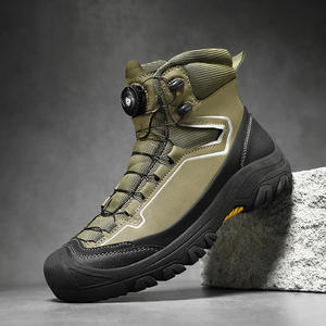 Zapatos Deportivos Casuales de Cuero con Punta de Acero de Alta Calidad Personalizados, Talla Grande, para Hombre, para Viajes, Senderismo y Montañismo en Otoño - Product Image 1