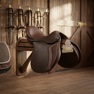 Selle de dressage en cuir anglais de qualité supérieure - Confort et performance inégalés pour l'équitation avertisse. - Product Image 2