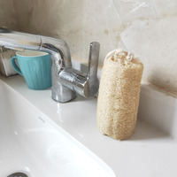 Éponge exfoliante pour le bain en loofah 100% naturelle, écologique, biologique et biodégradable pour les mains