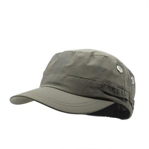 Lavé Vintage Woodland Camo cadet casquette plate couronne coton unisexe coton tous les jours court Bill respirant Baseball Cap Cadet Cap - Product Image 6