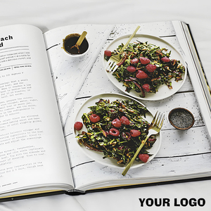 Giao Hàng Nhanh In Ấn Đầy Đủ Màu Sắc Nấu Ăn Thực Phẩm Cuốn Sách Nấu Cuốn Sách, Bìa Cứng Khỏe Mạnh Công Thức Cuốn Sách Xuất Sắc - Product Image 4