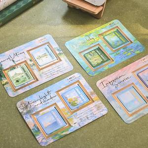 Signet magnétique Peinture mondialement connue Monet Van Gogh <span class=keywords><strong>Dossier</strong></span> de pages d'art antique pour lecteurs de livres Papeterie - Product Image 6