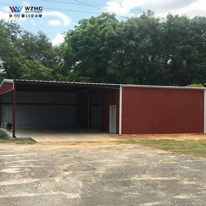 Bâtiments en acier à bas prix : Entrepôt à structure métallique avec abri de stockage, conçu pour une structure à ossature. - Product Image 4