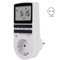 Temporizador Digital Electrónico Programable de 12/24 Horas, Enchufe con Temporizador para Electrodomésticos de Cocina, Enchufe para UE, Reino Unido, EE. UU., Australia, Francia
