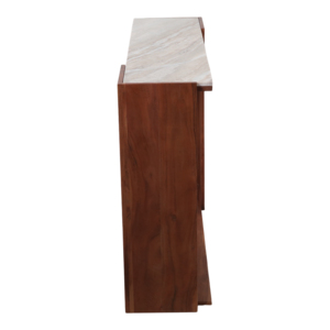 Consolle Moderna con Piano in Marmo, Tavolino Stretto per Ingresso e Soggiorno, Arredamento Elegante - Product Image 4