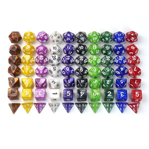 Bán buôn trò chơi hội Đồng Quản Trị 7 cái DND xúc xắc Bộ RPG Trò chơi số lượng lớn đá quý đa diện xúc xắc Bộ - Product Image 2