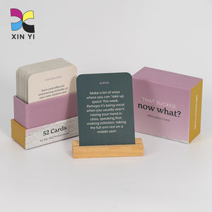 Jeu de cartes d'affirmation positive pour la <span class=keywords><strong>santé</strong></span> mentale quotidienne avec impression personnalisée et support en bois - Product Image 4
