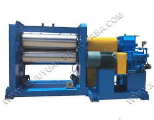 Rubber rolling mill, ruber calender//Rubber sheet extrusion machine