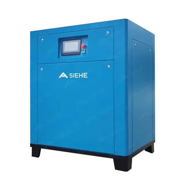 10hp 10 20 35bar Industrial Silent Electrical Rotary Screw Air Compressor with Dryer and Tank