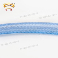 Tuyau d'arrosage flexible en PVC transparent renforcé tressé de 1/4 à 2 pouces avec protection UV, anti-abrasion, résistant à haute pression
