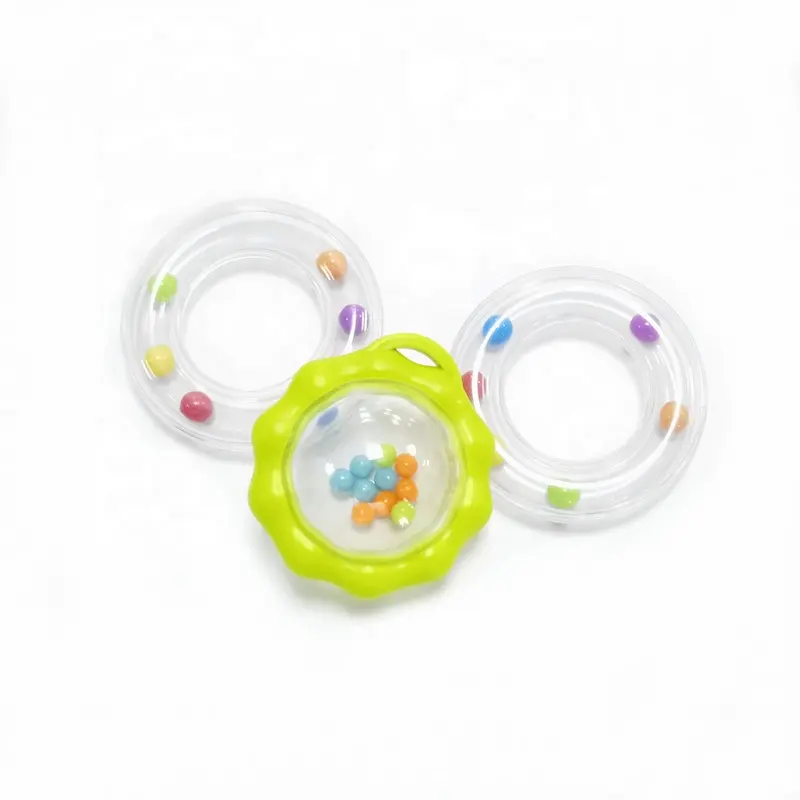 Kids Shaking Grasp Toys Infant Hand Ring Bell Grasping Toy Baby Ring Rattle Bells Early Sound Development Rattle