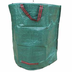 Customized Logo 1000PCS Heavy Duty Garden <b>Waste</b> Reusable Collapsible Yard PP <b>Bags</b> Webbing Home Garbage Storage for Leaf Trash - Product Image 1
