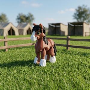Caballito Articulado Impreso en 3D Personalizado, Flexible, para Adorno, Escala 1/12, Regalo Original para Niños y Maternidad, Entrega Rápida - Product Image 6