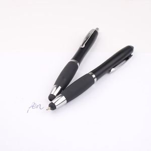 Bolígrafo de Plástico Negro con Logotipo Personalizado al por Mayor, con Punta Táctil y Ancho de Escritura de 1.0 mm - Product Image 5