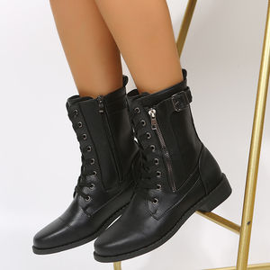 Bottes grande <span class=keywords><strong>taille</strong></span> style anglais, nouvelle collection automne 2025, bottes Martin vintage à fermeture éclair latérale, <span class=keywords><strong>taille</strong></span> <span class=keywords><strong>43</strong></span>, importées - Product Image 1