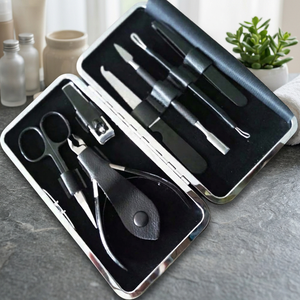 Kit de beauté personnalisable ASAP Beauty Pakistan, ensemble d'outils multifonctions pour manucure et pédicure, sac en PVC, acier inoxydable, carbone, en vrac - Product Image 5