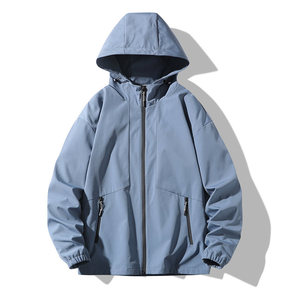 <strong>Jujutsu</strong> <strong>Kaisen</strong> Plain Zip up Windbreaker Jacket Drawstring Custom Logo Chenille Printing Heated Men Zipper Wool Suede <strong>Hoodie</strong> - Product Image 2